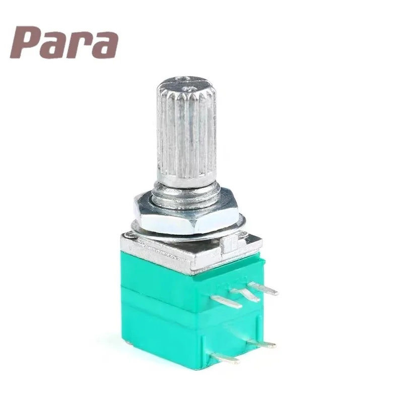 5PCS RV097NS 5PIN B5K B10K B20K B50K B100K B500K 5K 10K 50K 100K with A Switch Audio Shaft 15mm Amplifier Sealing Potentiometer