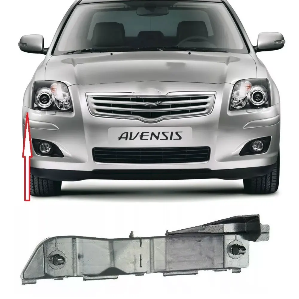 1Pair Left/Right Front Bumper Bracket Beam Mount Support For Toyota Avensis II T25 2003 2004 2005 2006 2007 2008 52535-05020