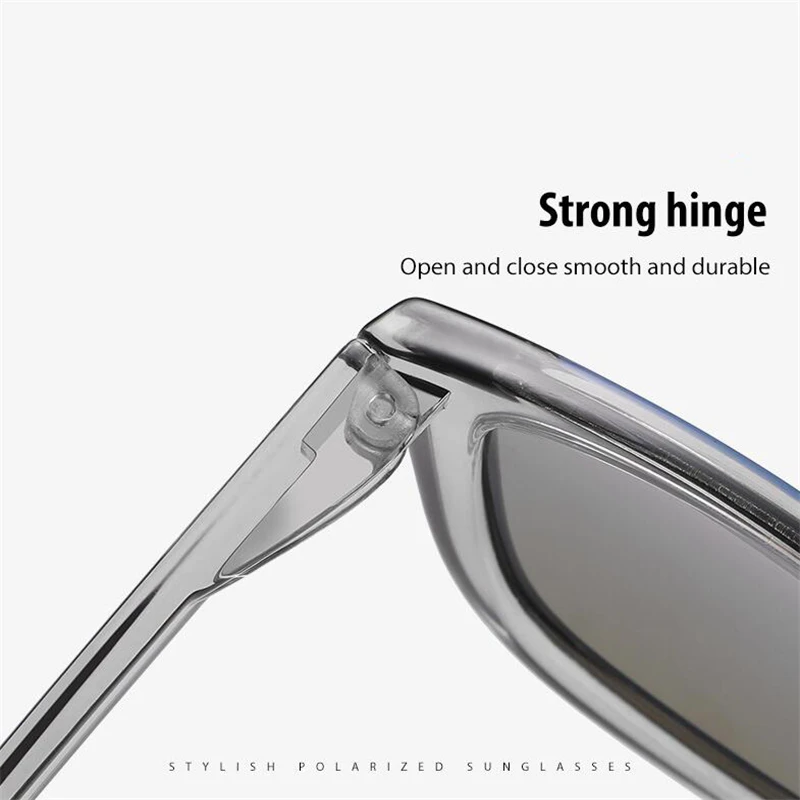 0 -0.5 -0.75 To -6.0 Colorful Lens Square Prescription Sunglasses Men Polasrized Fashion PC Frame Driving Myopia Spectacles Male 5