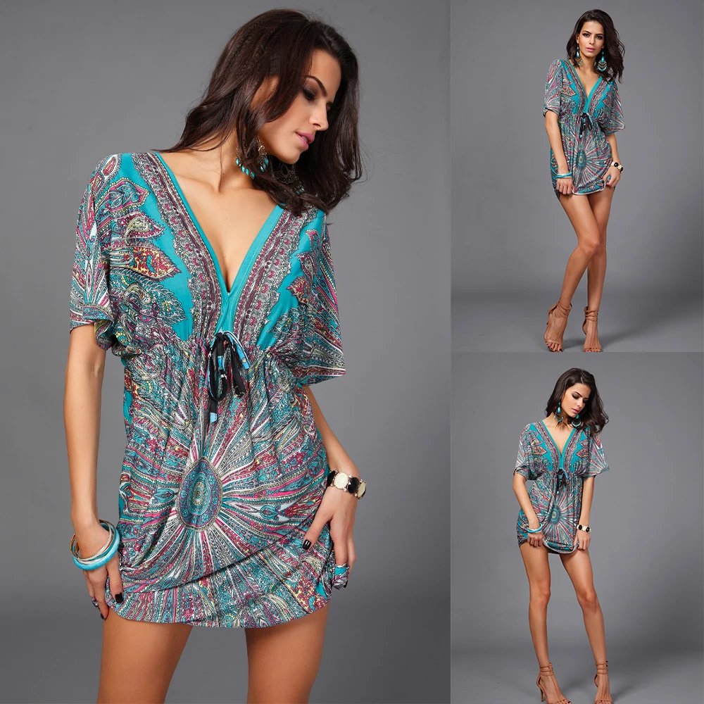 Women's nightgown Home wear pajamas silky soft print large size advanced milk silk light luxury