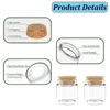 10/20PCS Mini Glass Bottles With Cork Stoppers 50ML Transparent Jars for Wedding Favors Crafts Home Decorations Party Favor 3