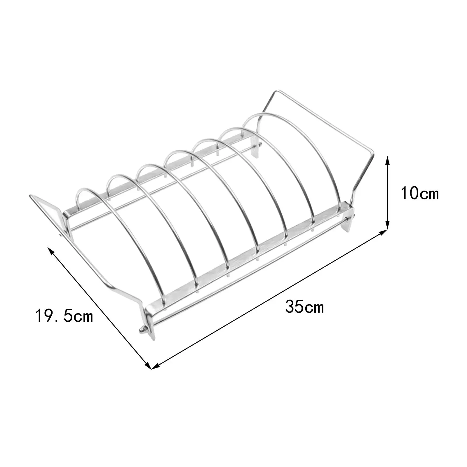 Smoker Rack for Grilling Chicken Beef Ribs Grill Roasting Stand for Barbecue