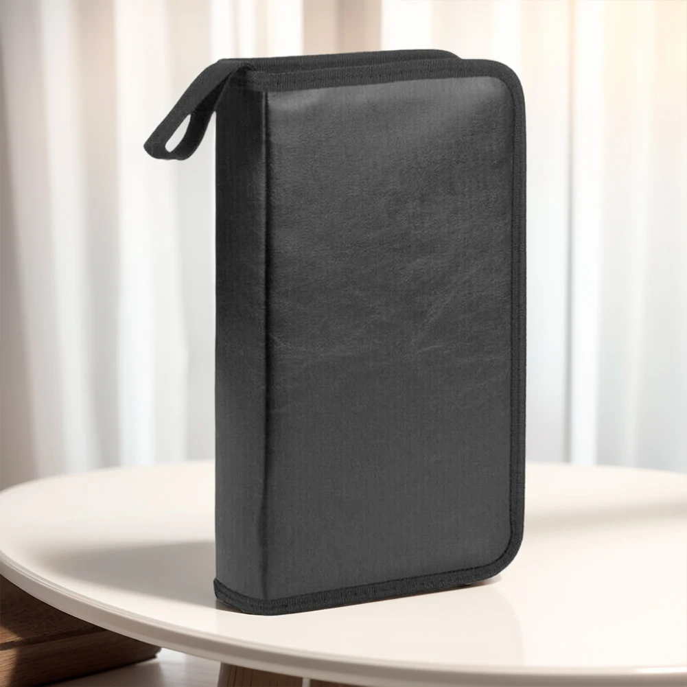 80 Disc CD Storage Bag CD/DVD Disc Carry Case Handbag With Zipper Double-side Album Storage Holder Home Car CD DVD Organizer Box cd dvd storage bag cd dvd storage case