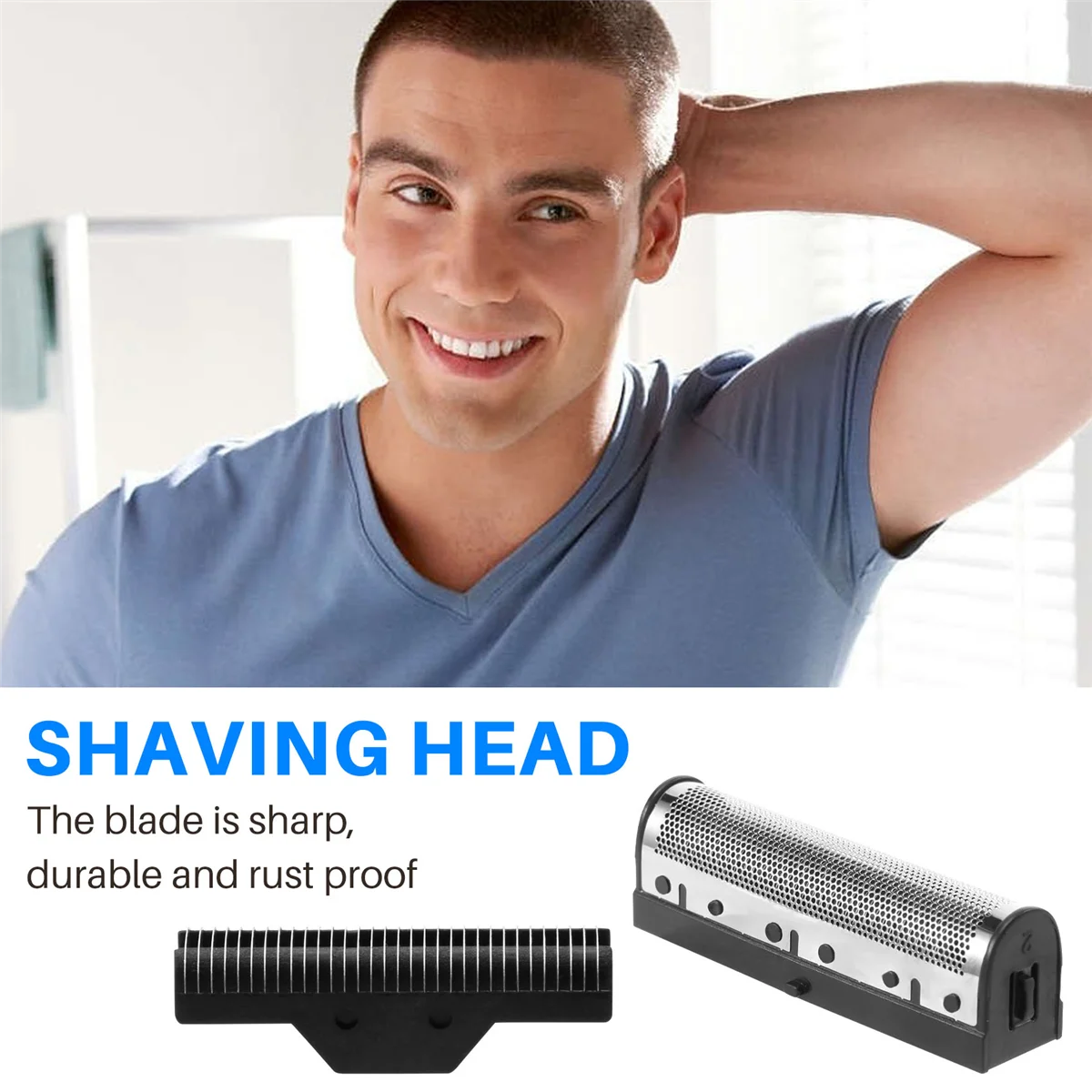 1Set Clipper Blade for Kemei Km-1102 Electric Shaver Parts Net Silver barber hair clipper blade electric shaver blades