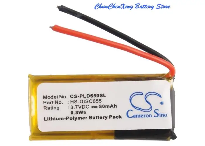 Batteria Orangeyu 80Mah Per Plantronics Discovery 665,640,645,655,610,650,Voyager 815,835,855,818