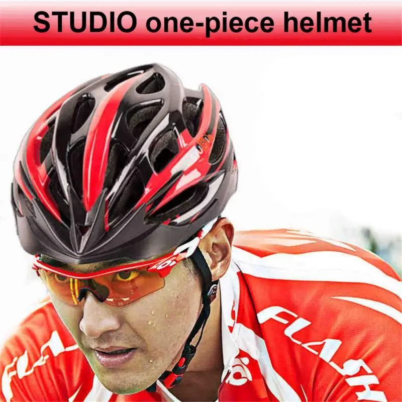 One-piece Riding Helmet Mountain Road Bike Equipment Unisex Cycling Roller Skating Extreme Outdoor Sports | Спорт и развлечения