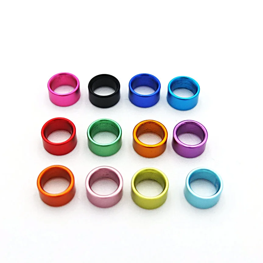500PCS Customization 2.6mm ~ 8.0mm ID Aluminum Closed Bird Leg Rings for newborn bird 10days Bird Leg Rings