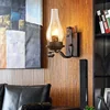 Home Decor Wall Lamps Candle Glass Iron Art Led Lights Nordic Retro Loft Living Room Aisle Corridor Hotel Restaurant Lampe Salon 3