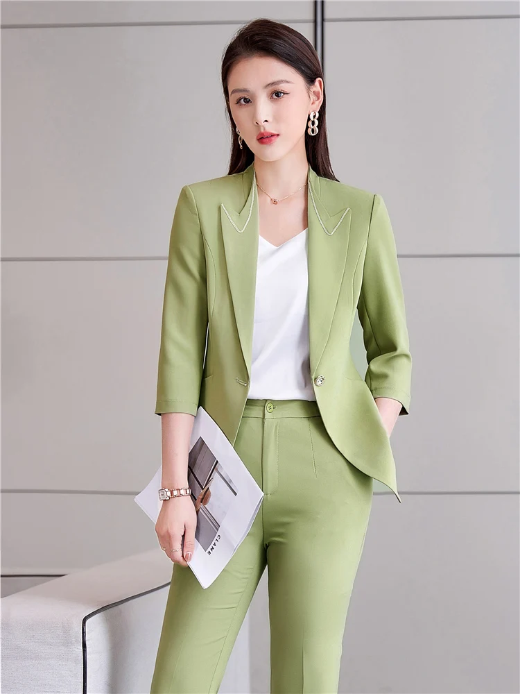 Mint Green Womens Pant Suit Mint Green Blazer Pants Mint Female