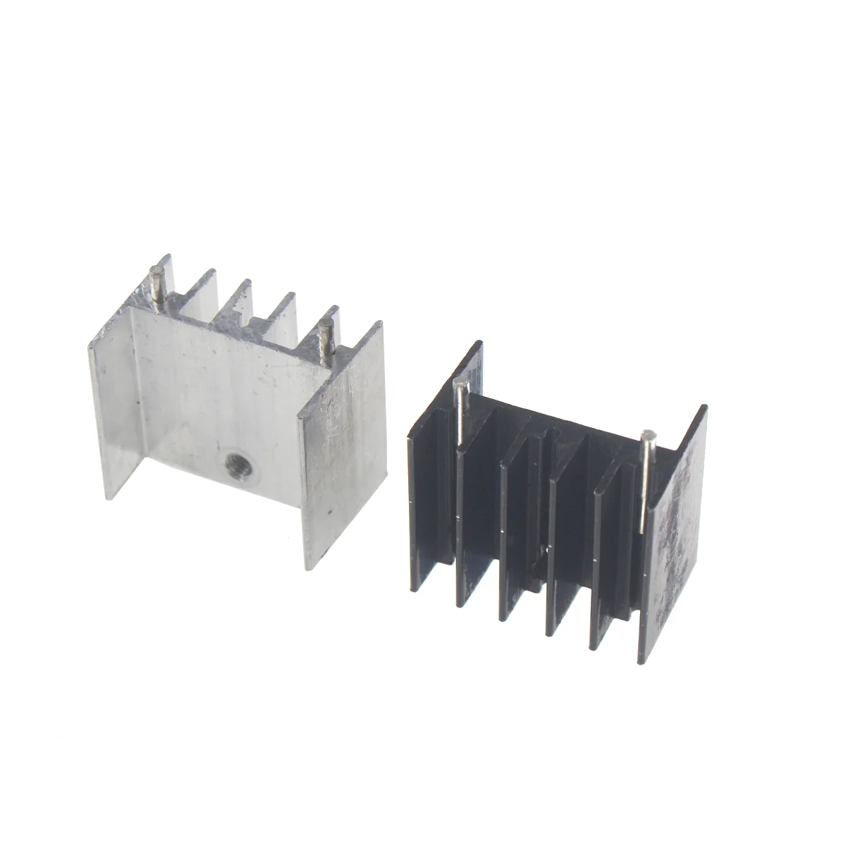 Aluminum Heat Sink 10pcs Heatsink 23.5x15.5x20 double 2pin 2 needle mm 23.5x15.5x40mm