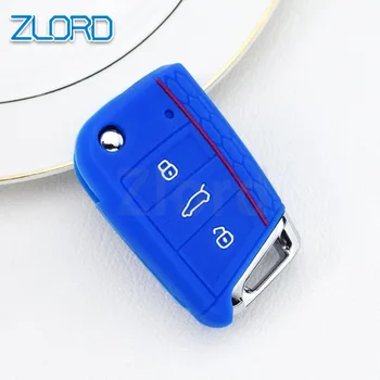 폭스바겐용 자동차 키 케이스 커버, 폭스바겐 폴로 골프 7 MK7 티구안 파사트, 스코다 옥타비아 코디아크 카록 래피드 파비아 레온 이비자용 가방