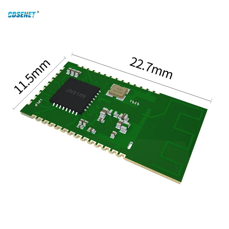 JN5189 ZIGBEE3.0 무선 SOC 모듈, SMD 저전력 소비, CDSENET E180-Z8910SP 스탬프 홀, PCB 안테나, 2.4GHz, 11dBm, 500m