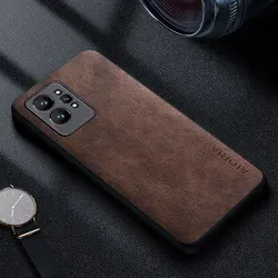Luxurious PU Leather Phone Case with Full Protection and Anti - Drop Design for Realme GT 3 (Coffee)