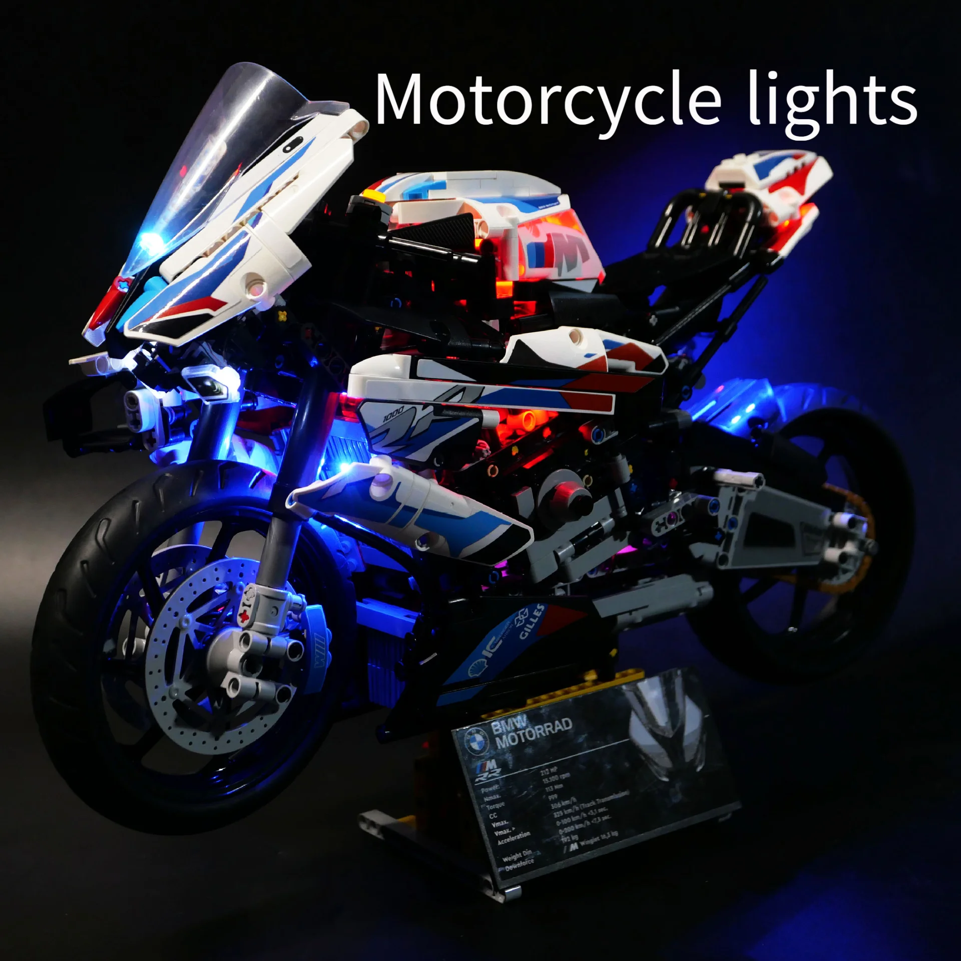Светодиодный для auto da corsa 42130 moto M 1000 RR, набор осветительных приборов для mattoni, не входят в комплект, модель строительных блоков