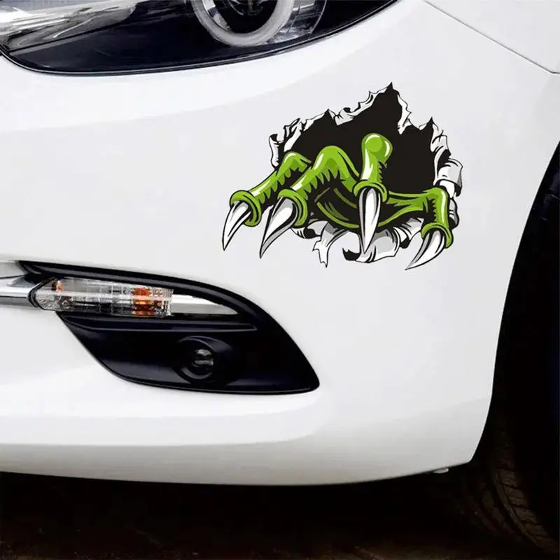 

Novel Car Decal Ghost Claw Design Scratch Car Stickers Decal Auto Body Styling Decoration For Bumper Car Exterior Accessories