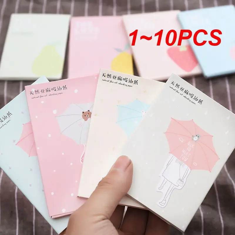 

1~10PCS Oil-Absorbing Paper Oil Control Blotting Face Clean Paper Remove Oil Retaining Essential Moisture Beauty Makeup Tool