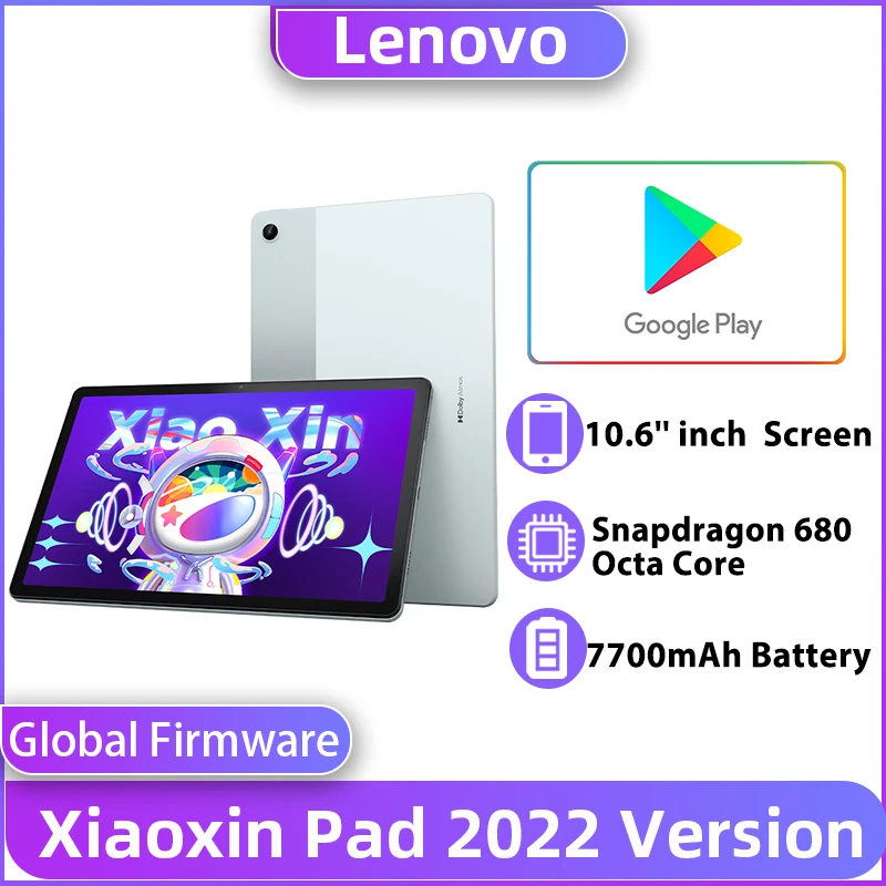 

Global Firmware Lenovo Xiaoxin Pad 2022 Version Tablet Snapdragon 680 Octa Core 2K 10.6'' Screen 7700mAh Android lenovo Tablets