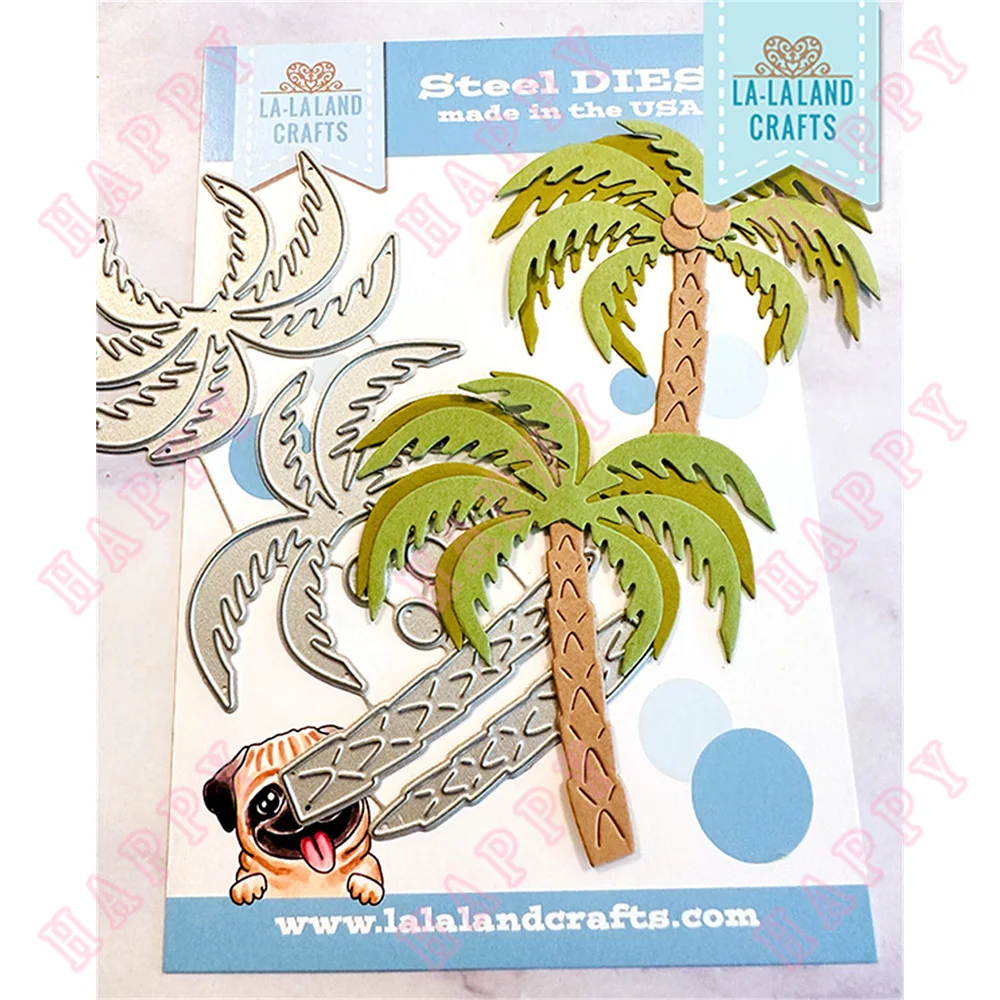 

Metal Cutting Dies Palm Trees For DIY Scrapbooking Envelope Greeting Card Decorative Embossing Handcraft Paper Craft Template