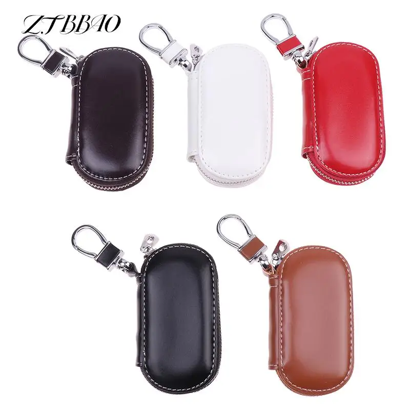 

1PCS Key Case Protective Multi-function Leather Key Cases High Quality Car Key Bag For Faraday Cage Car Accessories