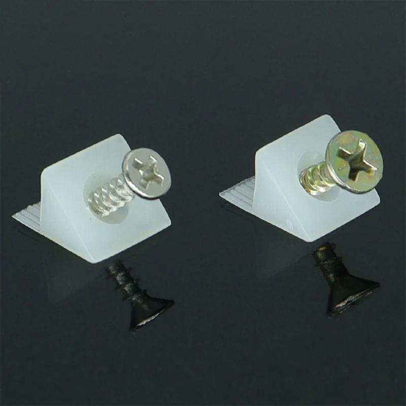 50 Pcs Furniture Chest Drawer Bottom Repair Fixing Plastic Code Mending Wedges Bracket Drawer Supports Durable