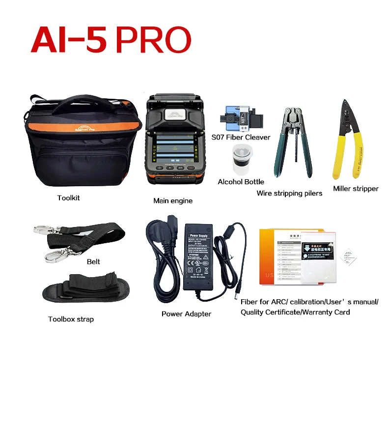 Signalfire AI-9 AI-6A+ AI-6C+ AI-5 Pro AI-20 AI-30 Automatische FTTH-Glasfaser-Spleißmaschine Optical Fiber Fusion Splicer