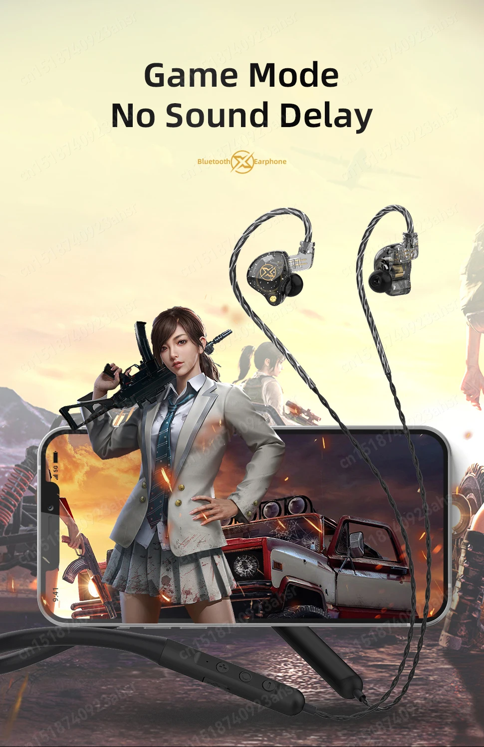 microfone, neckband, cancelamento de ruído Headset, impermeável
