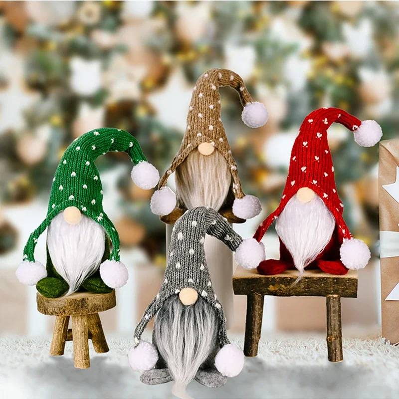 

Gnome Dolls Christmas Decorations Faceless Santa Claus Dwarf Merry Christmas Home Ornament Happy New Year 2024 Noel Xmas Gift