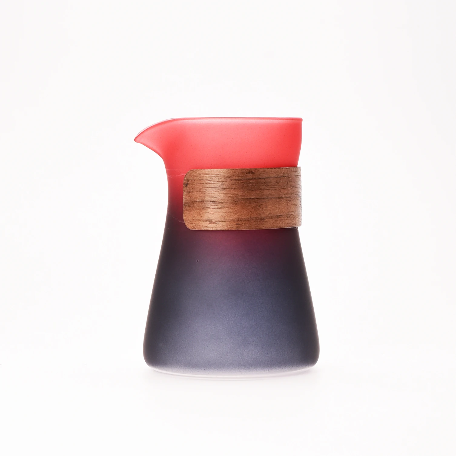 طقم قهوة زجاجي فاخر يدوي