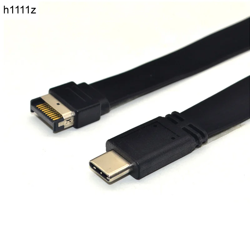 High-Speed Type-E to Type-C Extension Cable, USB 3.2 GEN2 10Gbps, 60cm/80cm Length