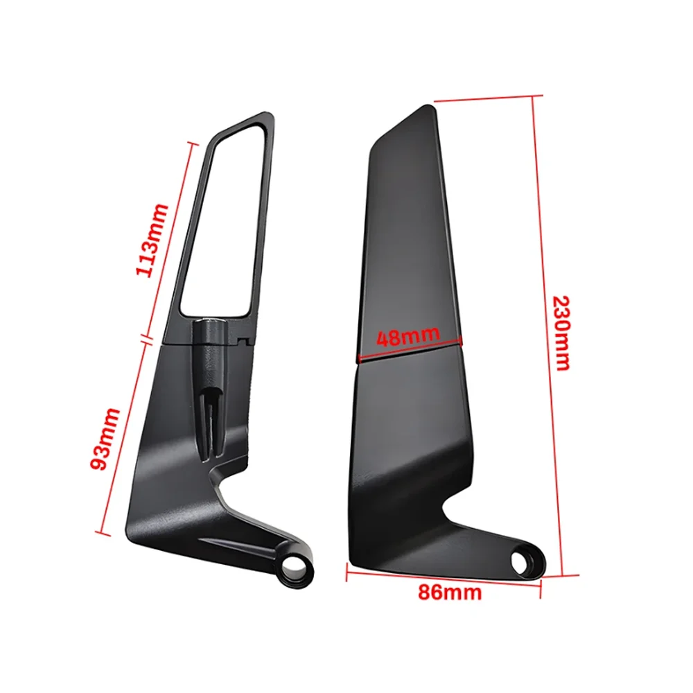 For Kymco Ak550 Ak 550Xciting 250 300 400 Ct250 Ct300 Ct 250 300 S 400 Motorcycle Accessories Rotatable Rearview Mirrors Wing 6