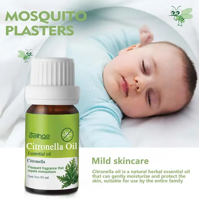 Citronella Illóolaj Kellemes Illat 10 Ml Természetes Citronellaolajok Diffúzor Aromatikus Szúnyogok Riasztók - Image 4
