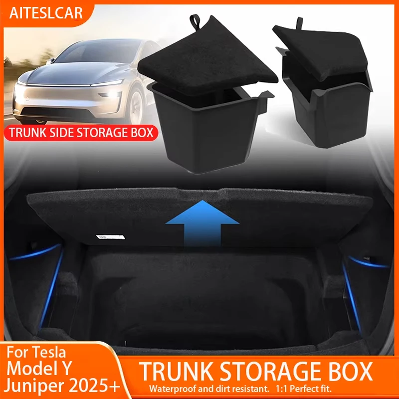 Tesla Model Y Juniper Rear Trunk Side Storage Box 1
