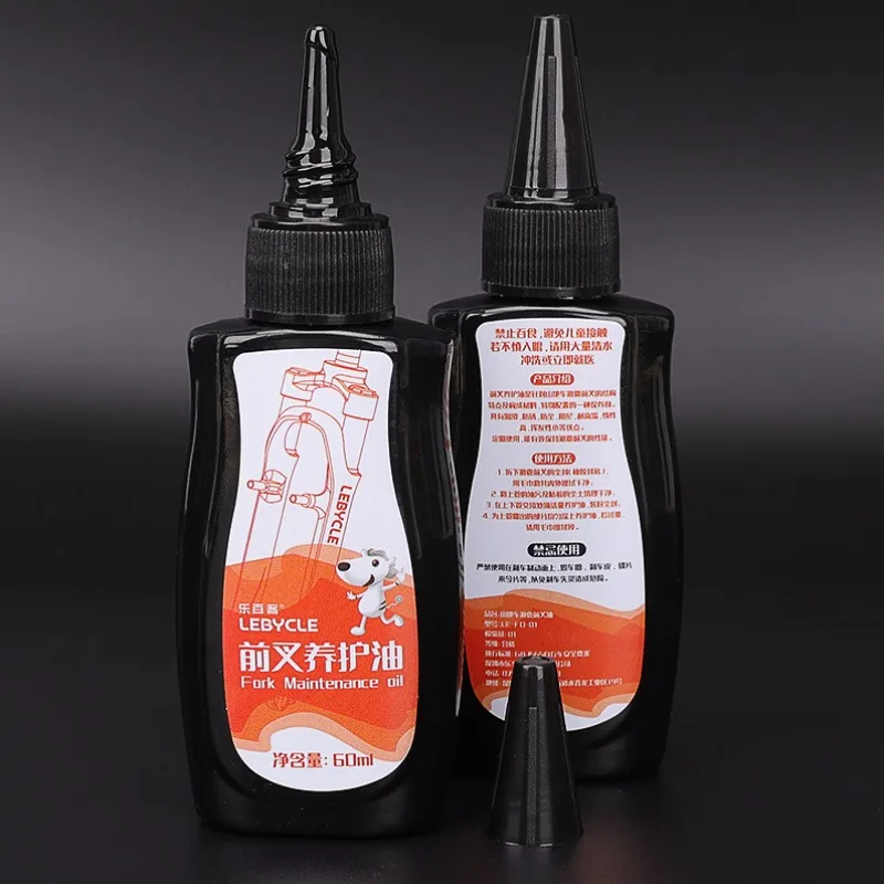 60ML Mountain Bike Front Fork Shock Absorber Oil Front Rear Shock Grease Road Bike for Fork Flywheel Chain Cycling Accessories grease lubricant bicycle lubricant