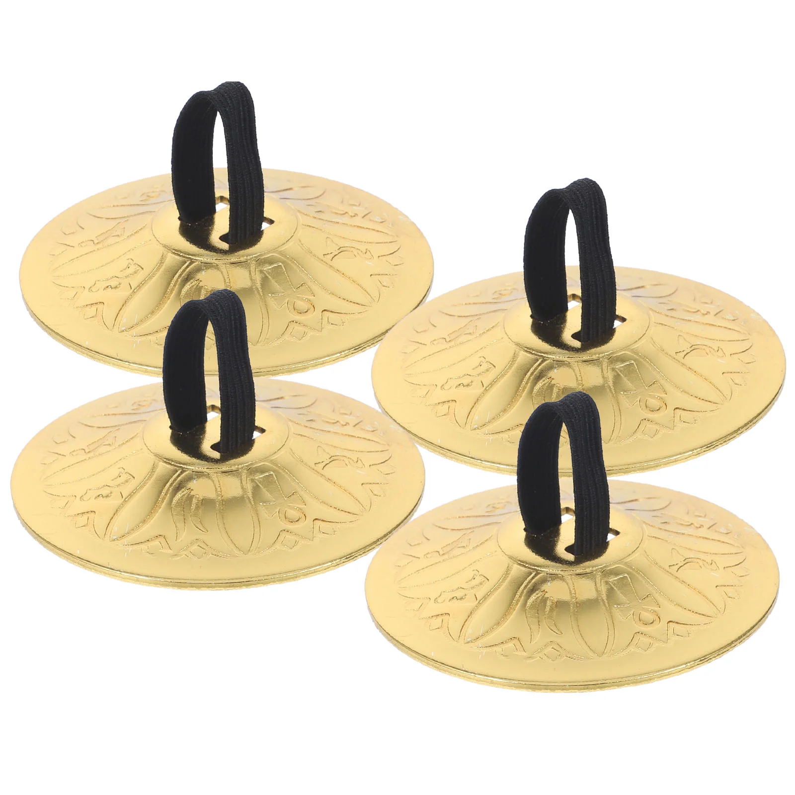 

2 Pairs Musical Instrument Belly Dancing Finger Cymbal Child Instruments Copper Cymbals for