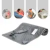Heating Pad Heating Pad for Back Pain Relief and Cramps Adjustable Temperature Wired /Wireless Remote Contro with Timer Grey 1