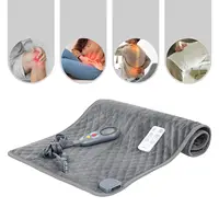 Heating Pad Heating Pad for Back Pain Relief and Cramps Adjustable Temperature Wired /Wireless Remote Contro with Timer Grey 1