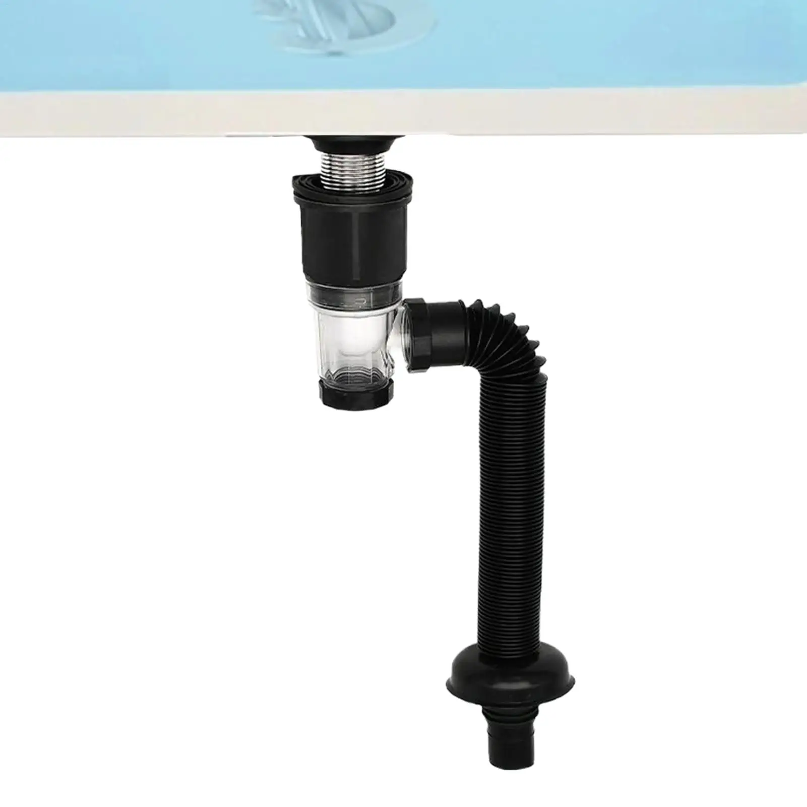 Flexible Sink Drain Pipe Sink Drain Fitting With Drain Hose Expandable Accessories For Cleaning Toilet Kitchen Bathtub Rv Shower
