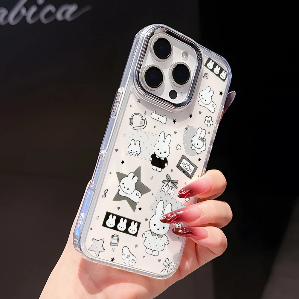 Luxury Clear White Rabbit M-Miffies Phone Case