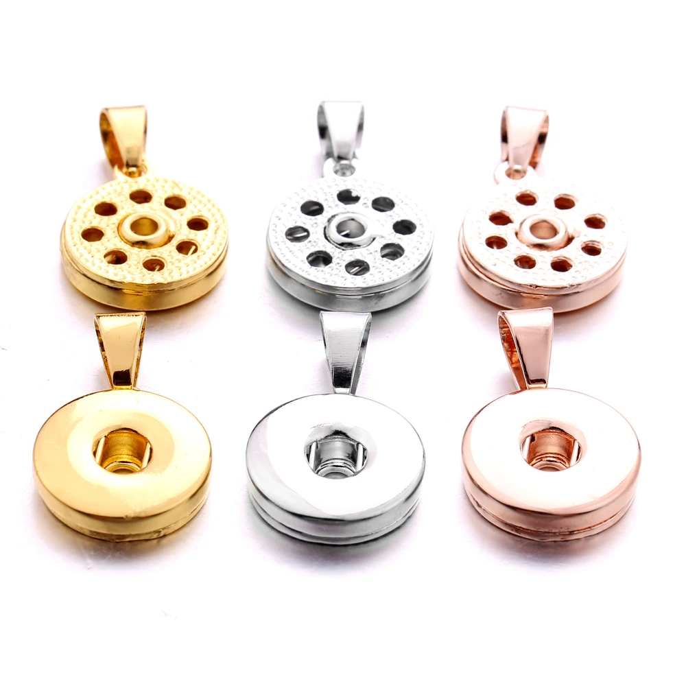 

20pcs/lot Interchangeable DIY Charm Snap Buttons 18mm Snap Jewelry Finding For Make Snap Button Bracelets Necklace