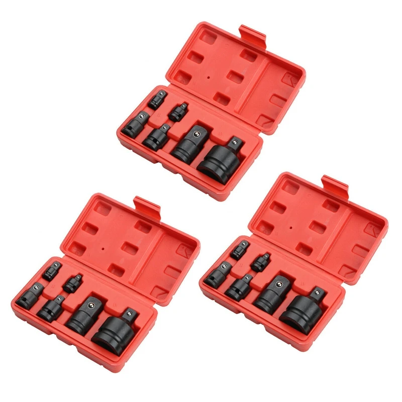 

18PCS Impact Reducer & Sleeve Adapter Socket Wrench 1/4 1/2 3/8 3/4 Drive Air Ratchet Breaker Drive Spanner Set Promotion