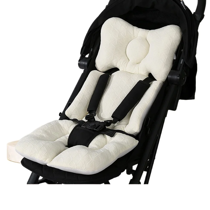Baby Stroller Cotton Cushion Pure Cotton Cushion Children's Dining Chair Cushion Thickened Korean Version of Embroidery Process