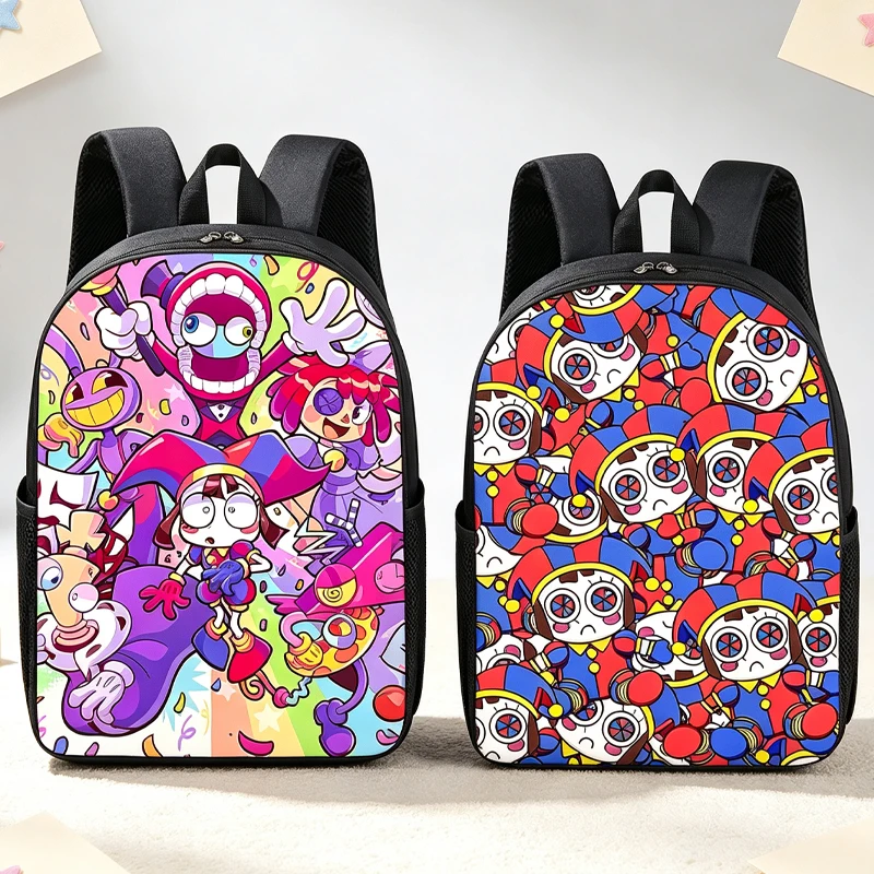 The Amazing Digital Circus Large Capacity Backpack for Students Anime Printed Schoolbag Fashion Book Stationery Storage Backpack