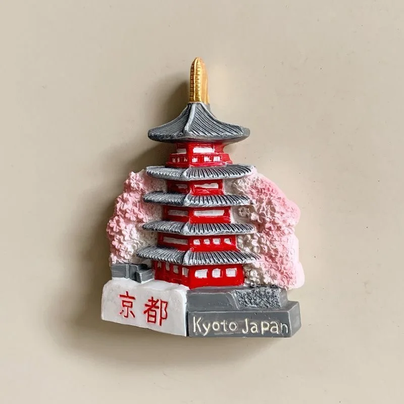 Tokyo Asakusa Temple 3D Resin Fridge Magnet - Cultural Souvenir Gift