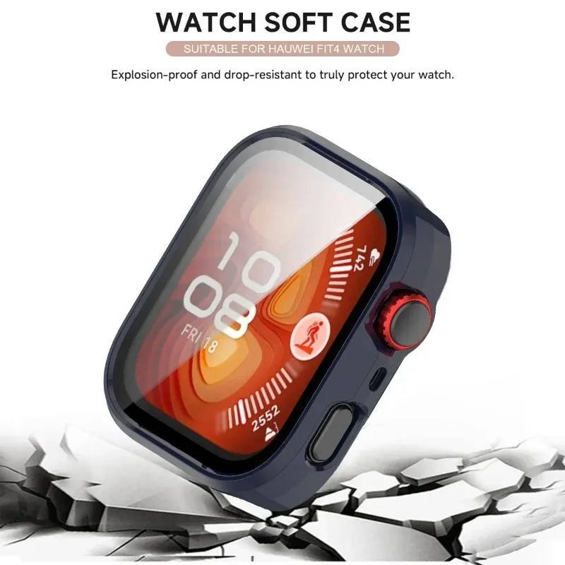 Premium Silicone PC Case with Glass Screen Protector - Durable Bumper Cover