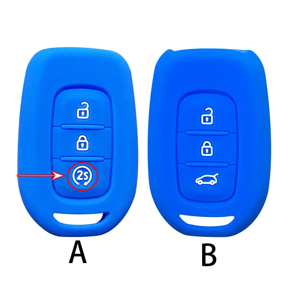 Custodia Portachiavi Auto 3 Pulsanti In ABS - Compatibile Con Renault Clio, Logan, Sandero, Fluence, Master, Vivaro - 3