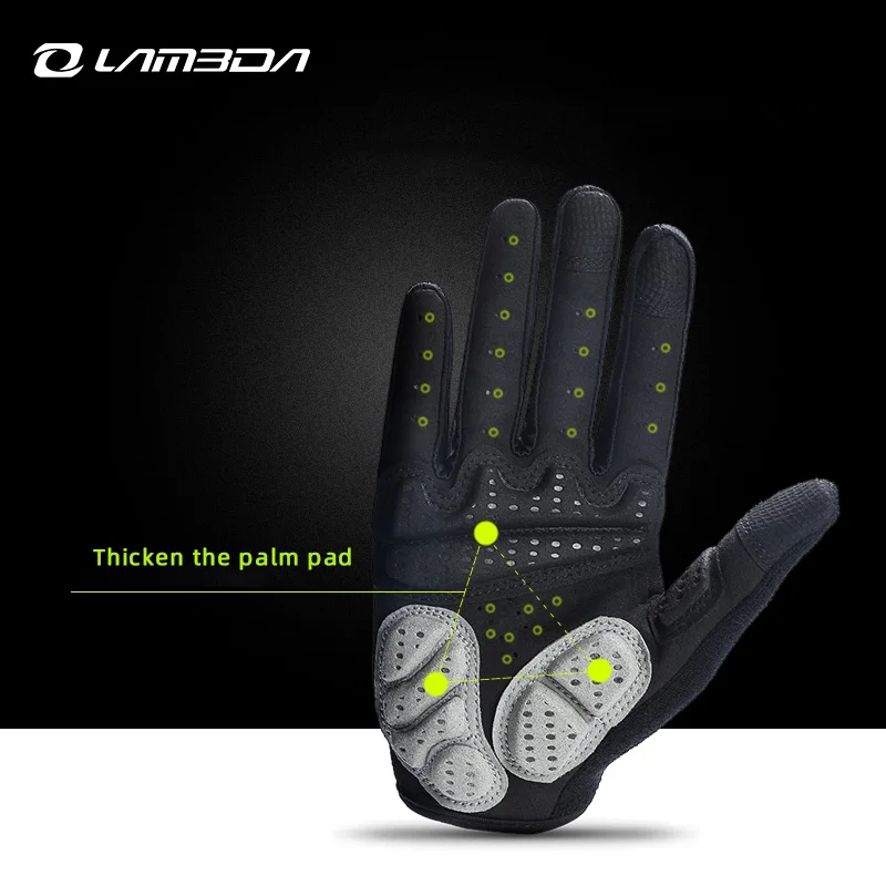 Lameda Cycling Gloves For Men Shock Absorbing Breathable Women's Glove Full Finger Long Finger Mtb Bike Outdoor Sports Gloves