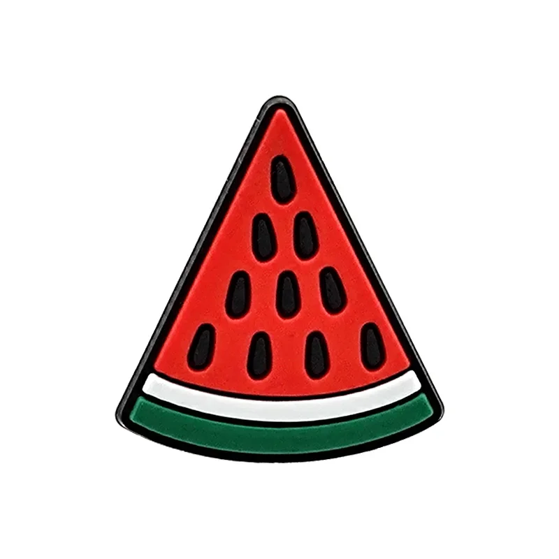 1/9pcs 여자를위한 귀여운 과일 구두 매력 여자 아보카도 선인장 바나나 수박 포도 버섯 구두 장식 핀 방해물 청바지