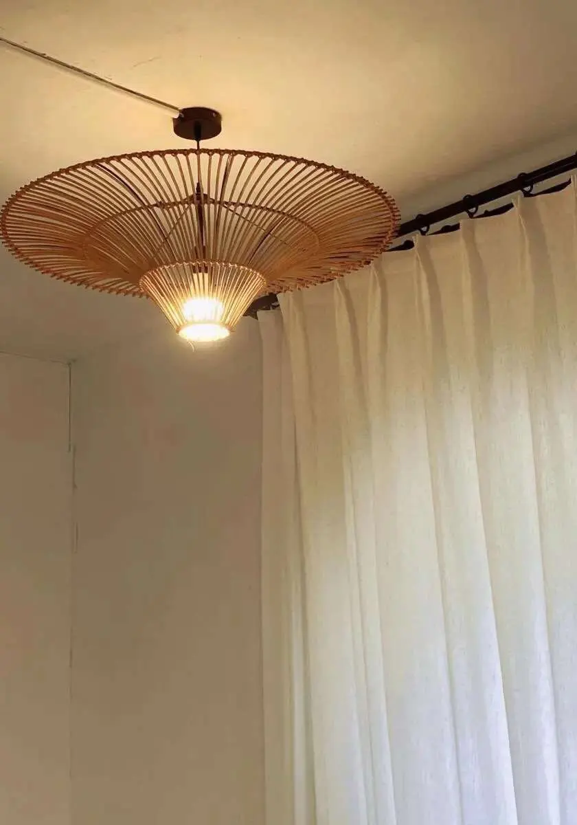 Très grande suspension rotin