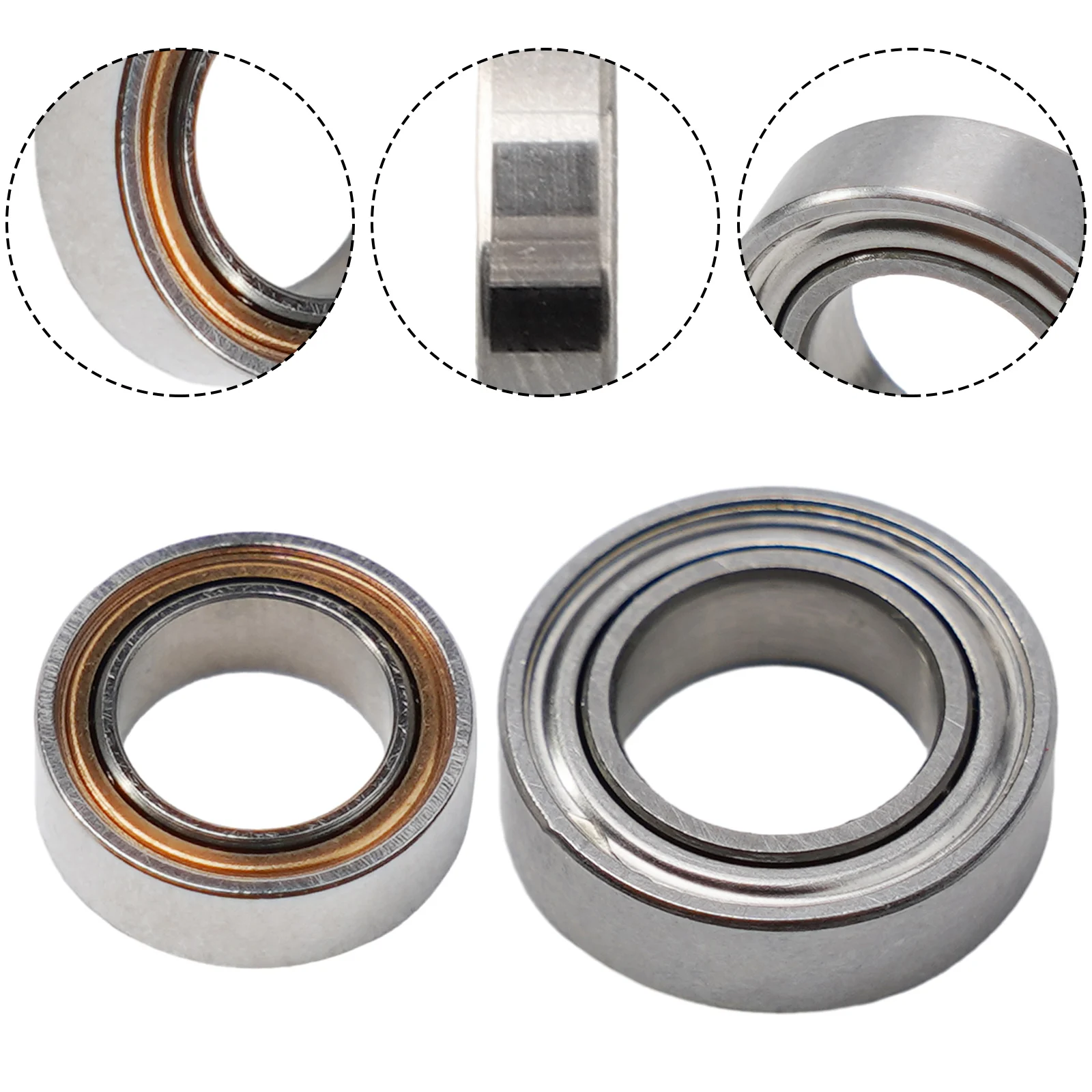 Fishing Reel Bearing 4x7x2/2.5mm 5x8x2.5mm 7x11x3mm 8x14x3.5/4mm Stainless Steel Ball Bearings Fishing Line Wheel Bearing Parts