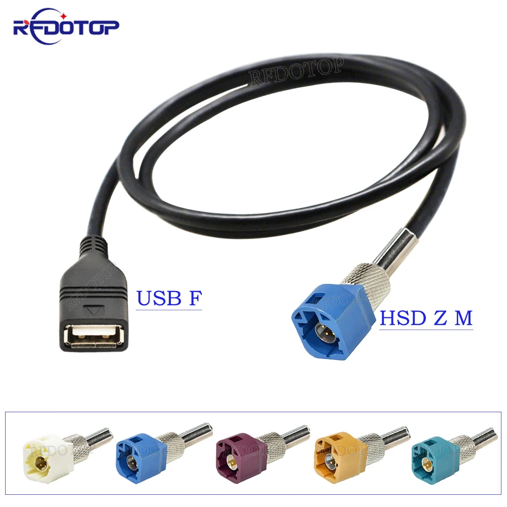 Usb Femmina A 4Pin Hsd Code A/B/C/D/G/H/J/K/Z Connettore Maschio Cavo Lvds Schermo Di Controllo Dell'Unità Principale Dell'Auto Cavo Rcc Nac Hsd A Usb